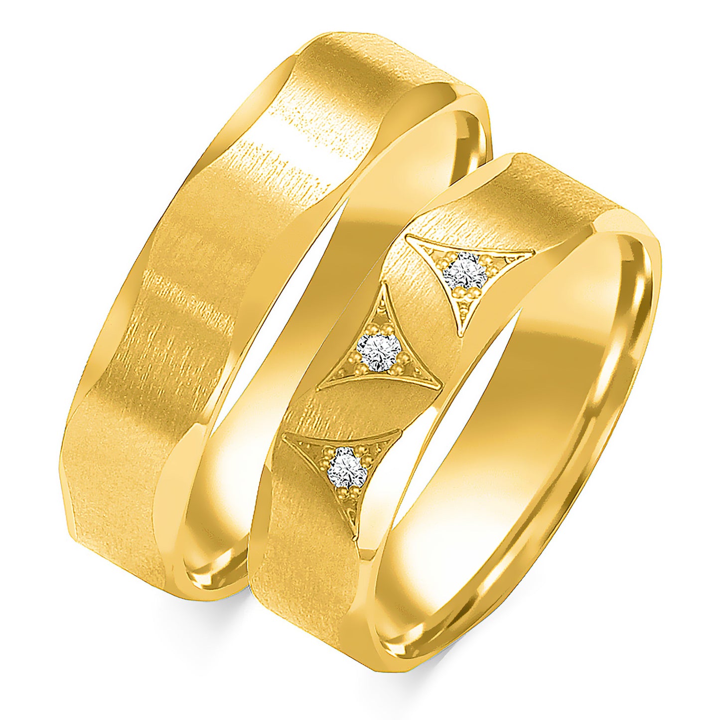 Rosamée 5.50 mm + 5.50 mm - 0,042 ct. Diamanten
