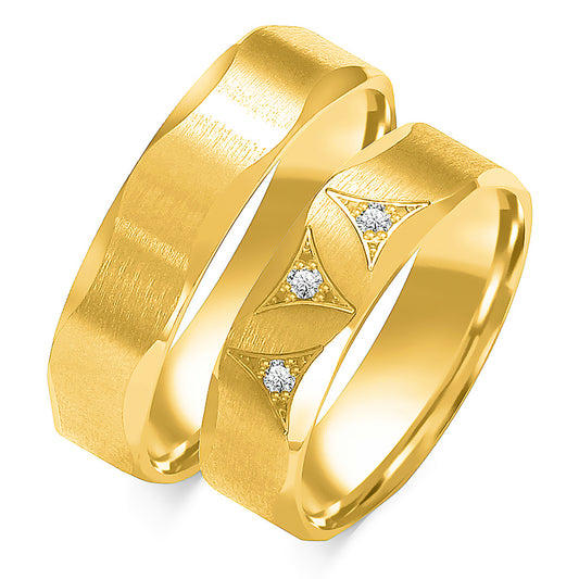 Rosamée 5.50 mm + 5.50 mm - 0,042 ct. Diamanten