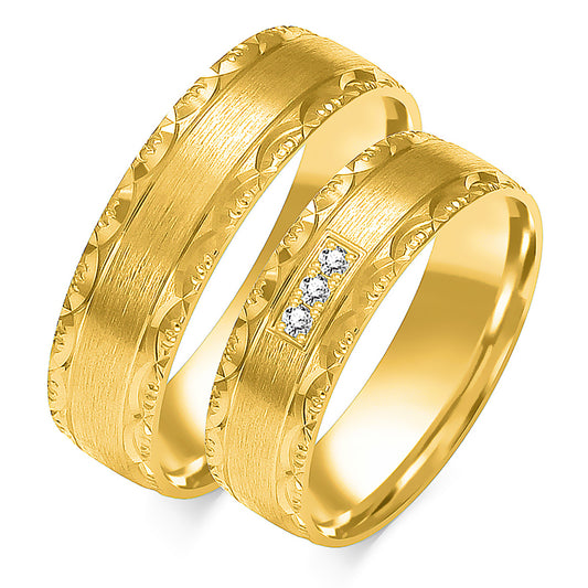 Sapphira Lux 6.00 mm + 6.00 mm - 0,042 ct. Diamanten