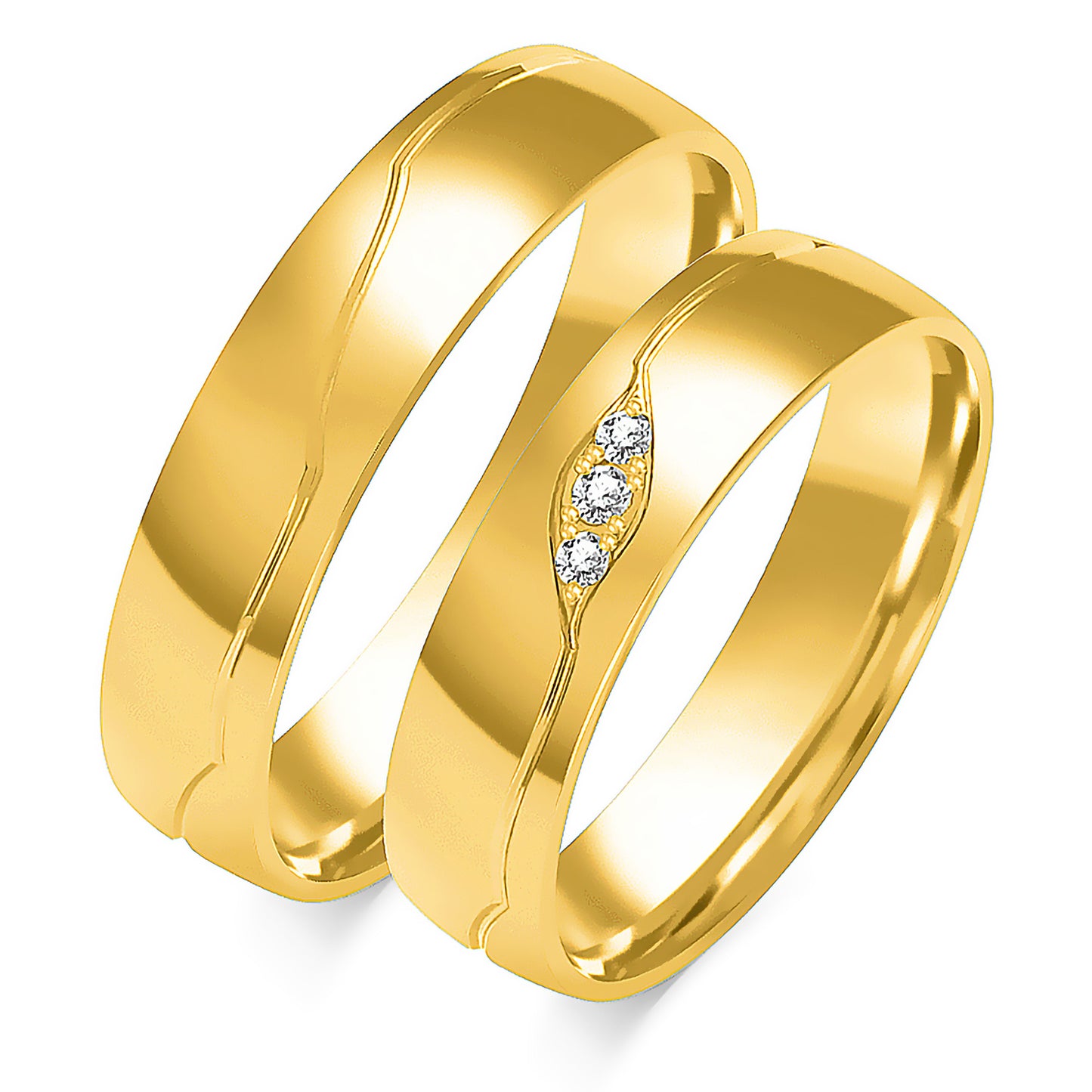 Selindra 5.00 mm + 5.00 mm - 0,032 ct. Diamanten
