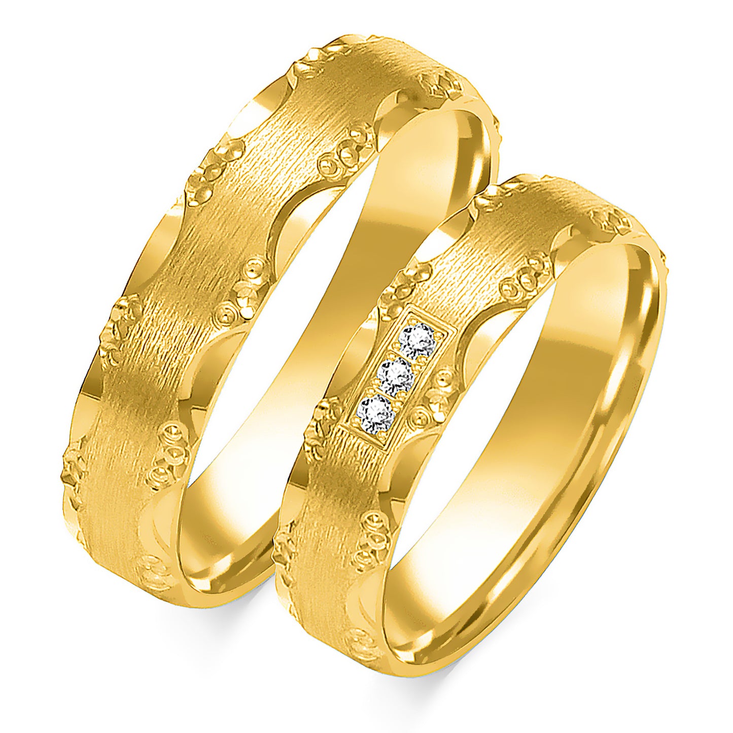 Silvara 5.00 mm + 5.00 mm - 0,042 ct. Diamanten