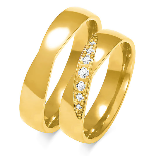Solennia 5.00 mm + 5.00 mm - 0,123 ct. Diamanten