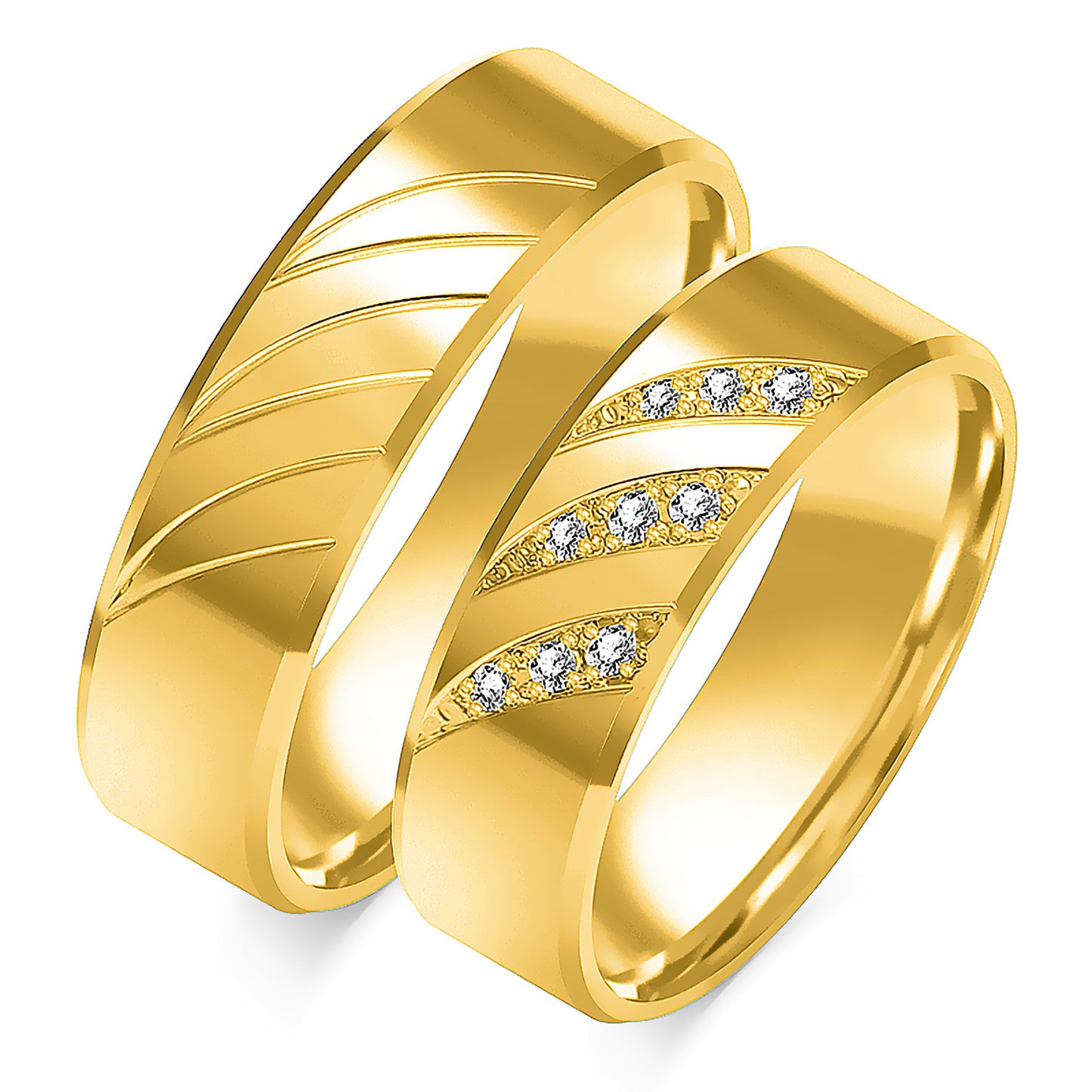Stellanova 6.00 mm + 6.00 mm - 0,111 ct. Diamanten