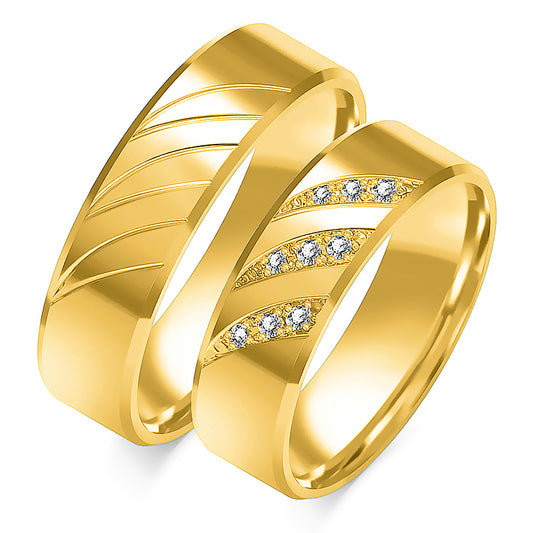 Stellanova 6.00 mm + 6.00 mm - 0,111 ct. Diamanten
