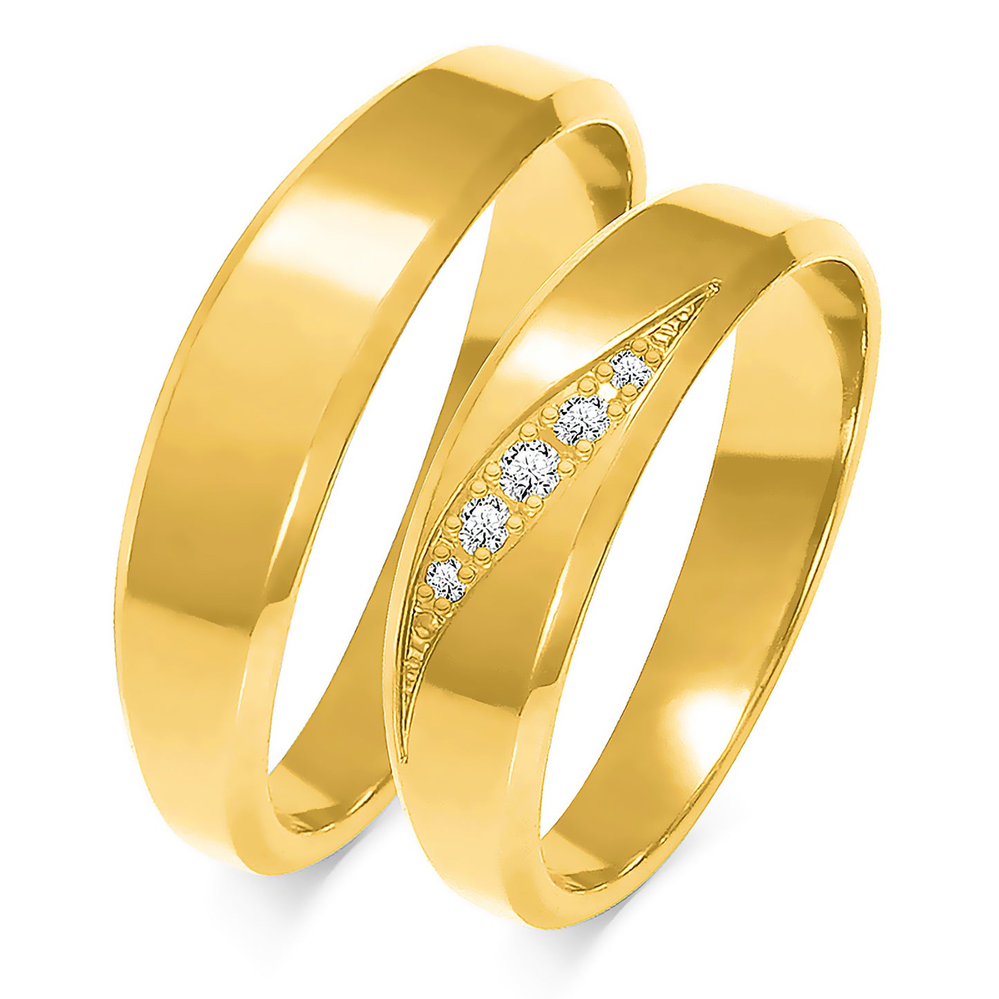 Tiadora 6.00 mm + 6.00 mm - 0,068 ct. Diamanten