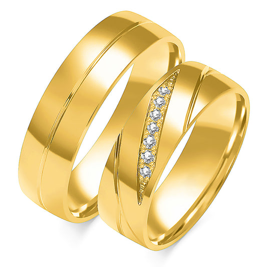 Ulyssia 6.00 mm + 6.00 mm - 0,063 ct. Diamanten