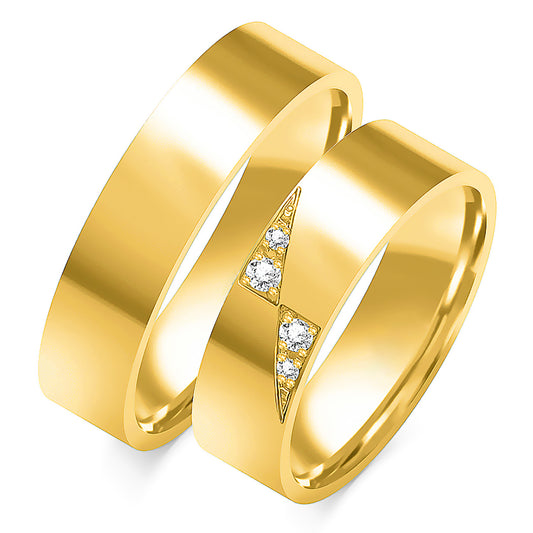 Valerina 5.50 mm + 5.50 mm - 0,062 ct. Diamanten