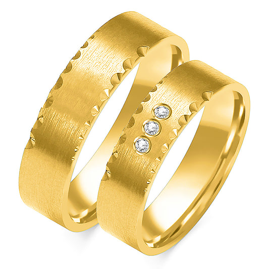 Delmora 5.00 mm + 5.00 mm - 0,042 ct. Diamanten