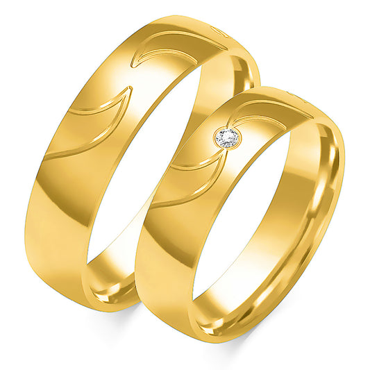 Elaris 5.50 mm + 5.50 mm - 0,022 ct. Diamanten