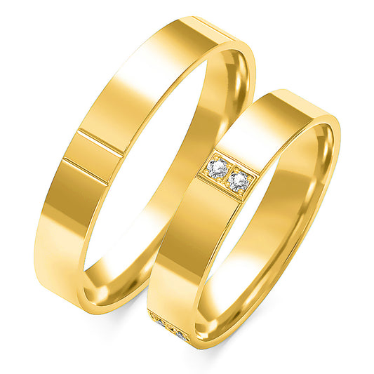 Quenara 4.00 mm + 4.00 mm - 0,072 ct. Diamanten
