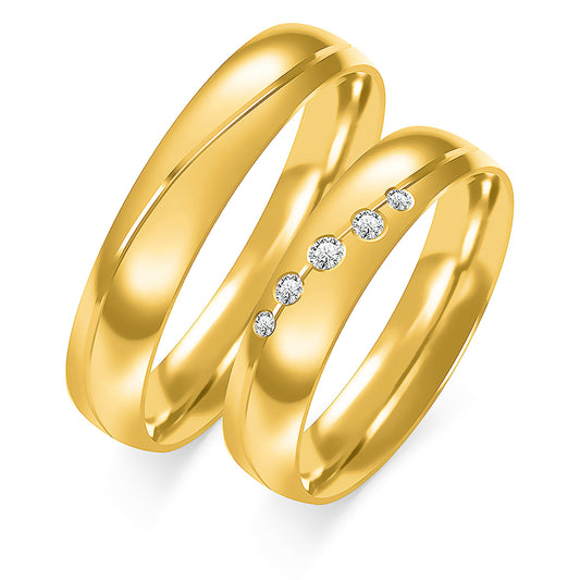 Teralis 4.50 mm + 4.50 mm - 0,068 ct. Diamanten