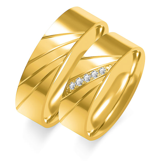 Zafaria 6.00 mm + 6.00 mm - 0,06 ct. Diamanten
