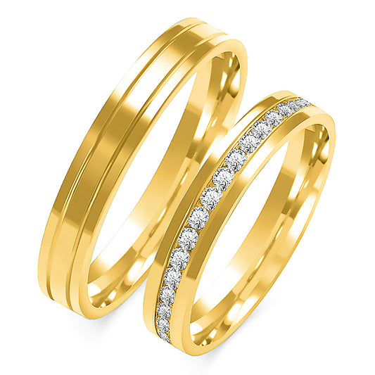 Evalisse 4.00 mm + 4.00 mm - 0,49 ct. Diamanten