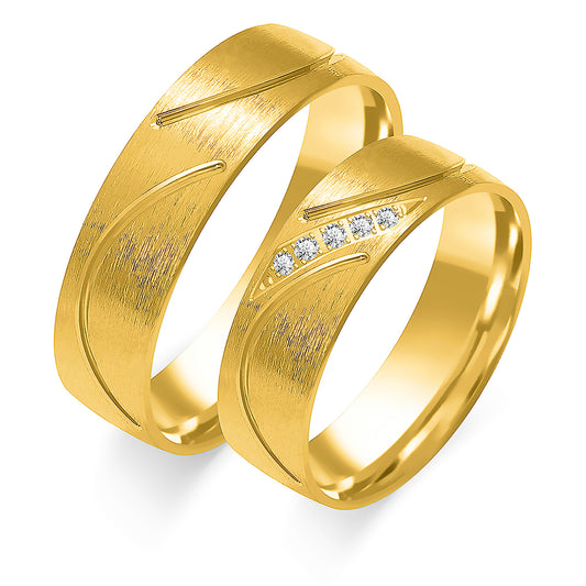 Harmora 6.00 mm + 6.00 mm - 0,045 ct. Diamanten