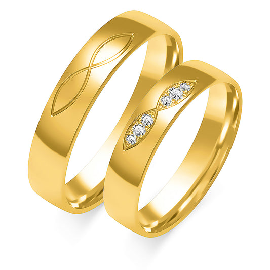 Ilveria 4.50 mm + 4.50 mm - 0,064 ct. Diamanten