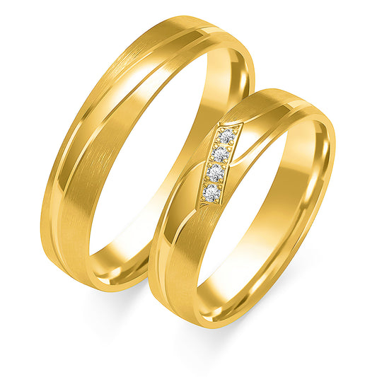 Renavia 4.50 mm + 4.50 mm - 0,036 ct. Diamanten