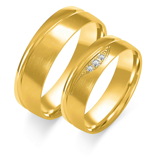 Saralisse 6.00 mm + 6.00 mm - 0,032 ct. Diamanten