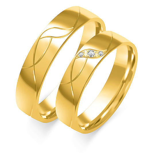 Taviera 5.00 mm + 5.00 mm - 0,04 ct. Diamanten
