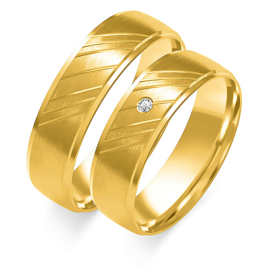 Urianne 6.00 mm + 6.00 mm - 0,014 ct. Diamanten