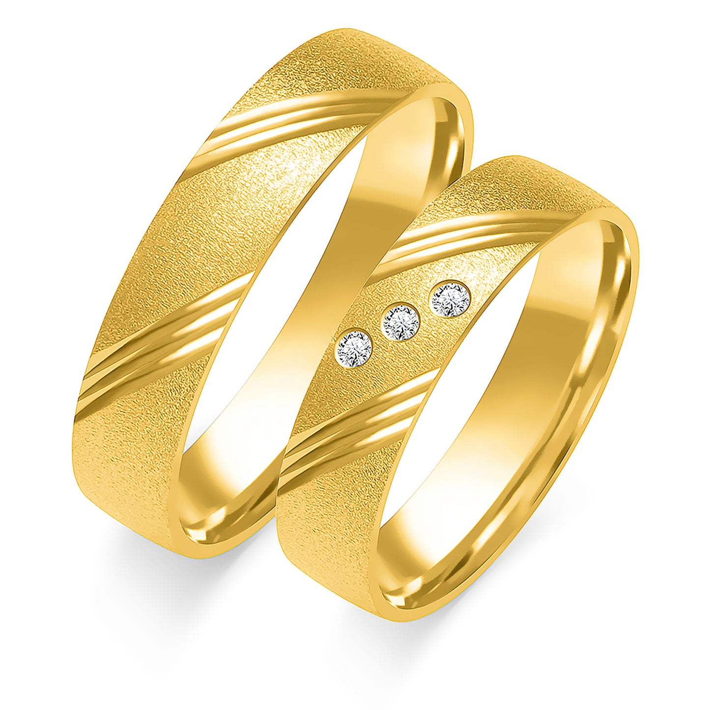 Valiora 5.00 mm + 5.00 mm - 0,042 ct. Diamanten