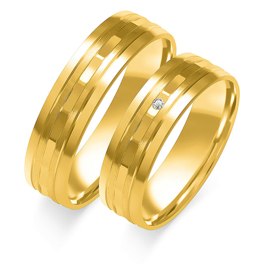 Xelina 5.50 mm + 5.50 mm - 0,009 ct. Diamanten