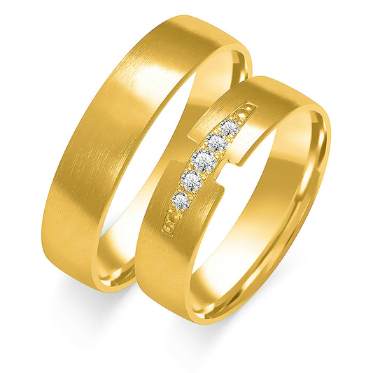 Gracielle 5.00 mm + 5.00 mm - 0,068 ct. Diamanten