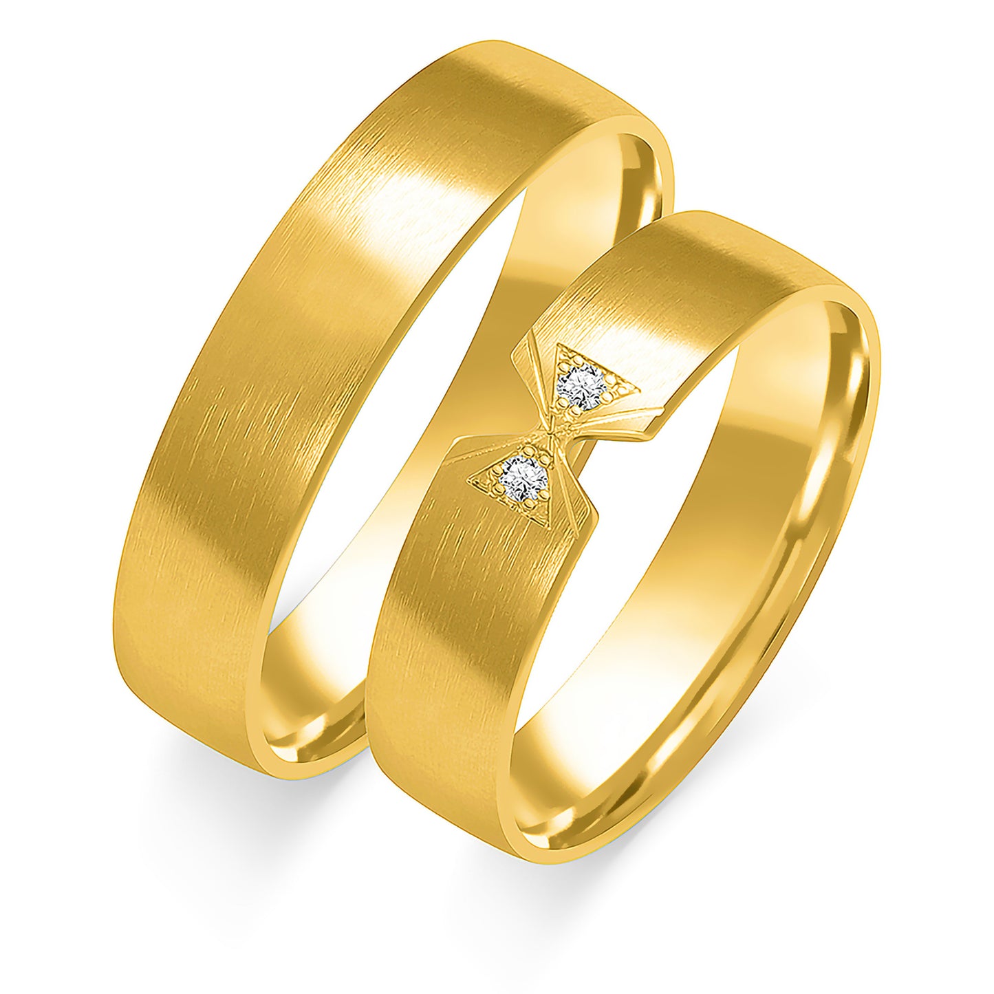 Ismella 5.00 mm + 5.00 mm - 0,018 ct. Diamanten