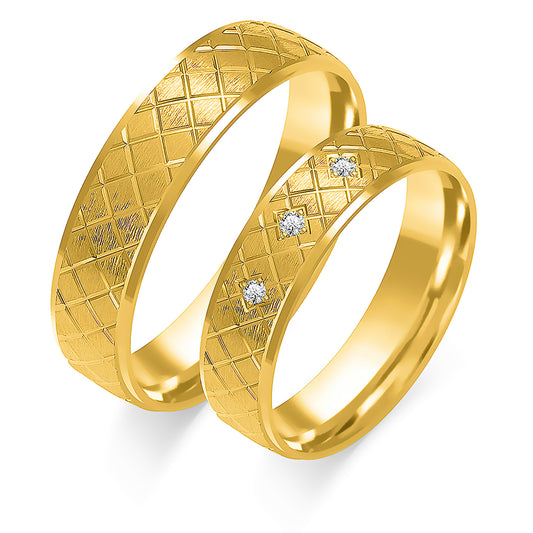 Jolivienne 5.50 mm + 5.50 mm - 0,042 ct. Diamanten