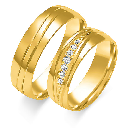 Xandoria 6.00 mm + 6.00 mm - 0,086 ct. Diamanten