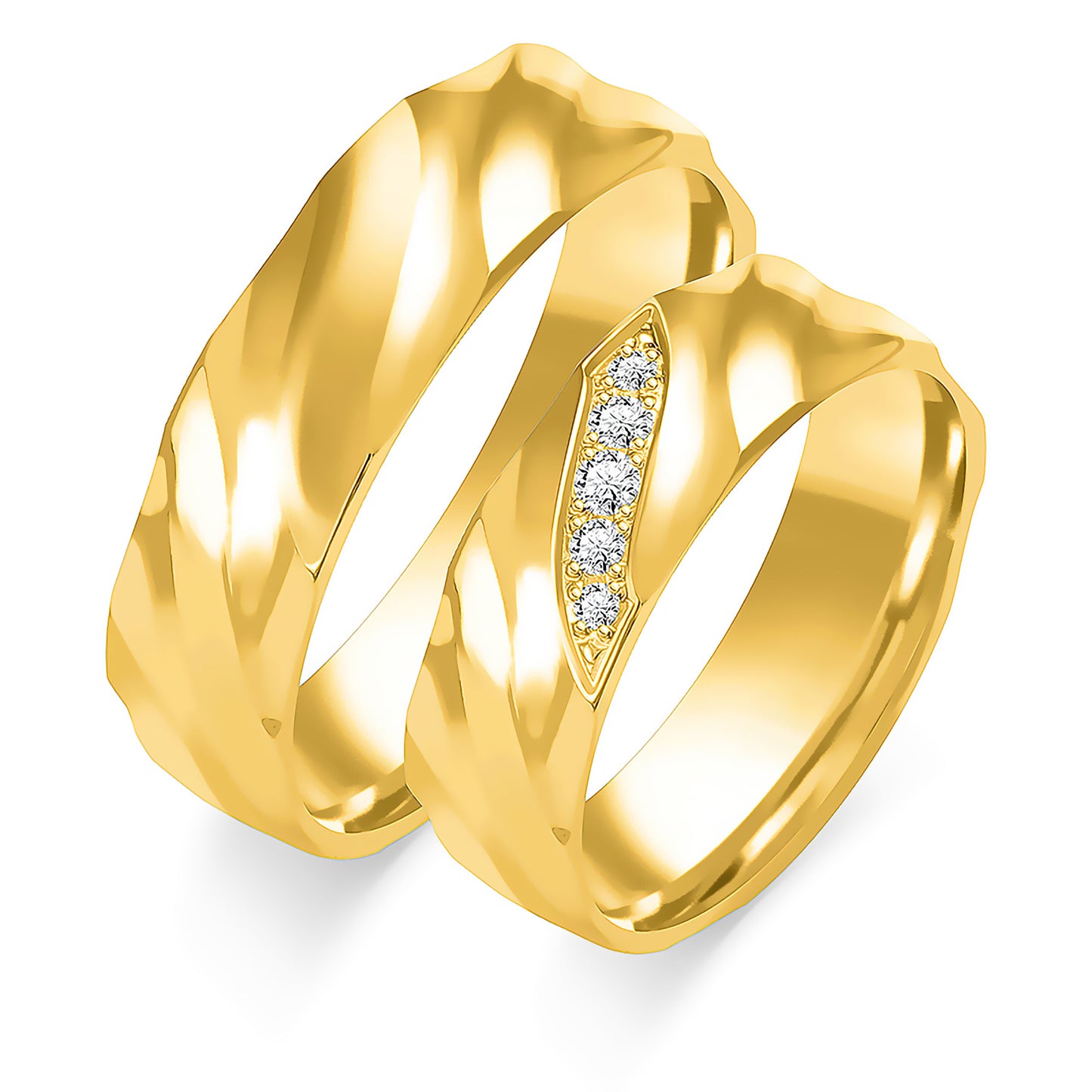 Ysolaine 6.00 mm + 6.00 mm - 0,068 ct. Diamanten