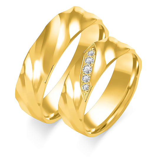 Ysolaine 6.00 mm + 6.00 mm - 0,068 ct. Diamanten