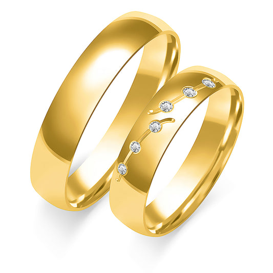 Zanaria 4.50 mm + 4.50 mm - 0,054 ct. Diamanten