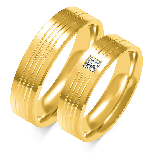 Jovianne 6.00 mm + 6.00 mm - 0,153 ct. Diamanten