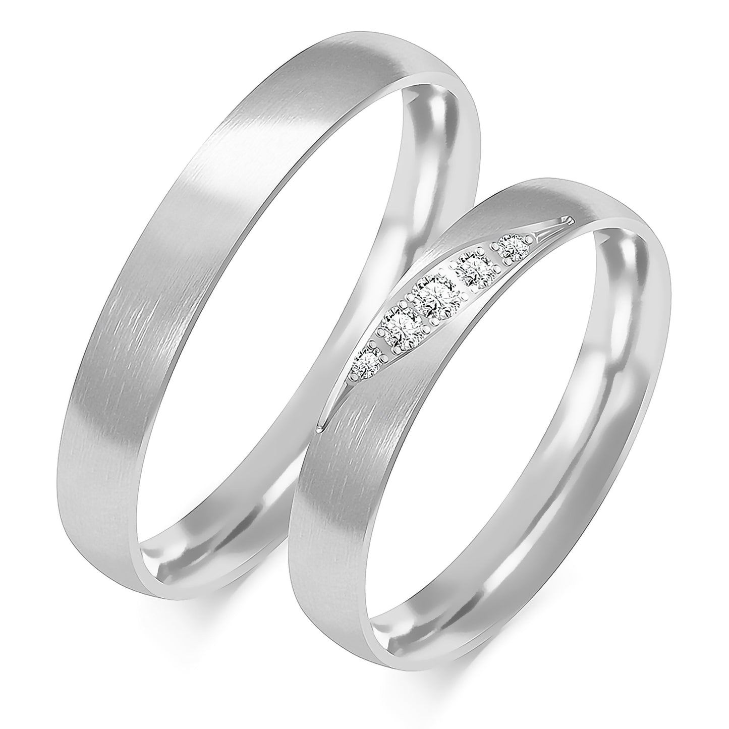 Parisia 3.50 mm + 3.50 mm - 0,068 ct. Diamanten