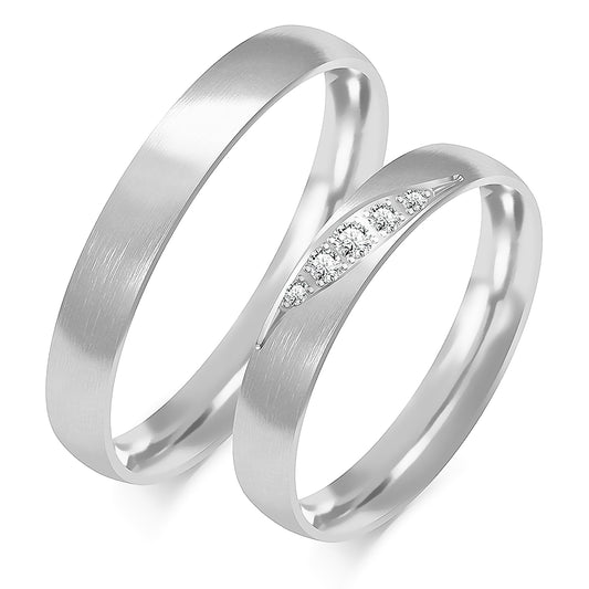 Parisia 3.50 mm + 3.50 mm - 0,068 ct. Diamanten