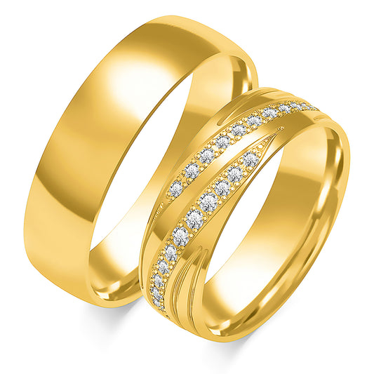 Quiliana 6.00 mm + 6.00 mm - 0,231 ct. Diamanten