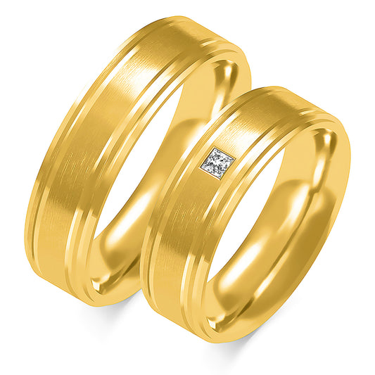 Vivellia 6.00 mm + 6.00 mm - 0,102 ct. Diamanten