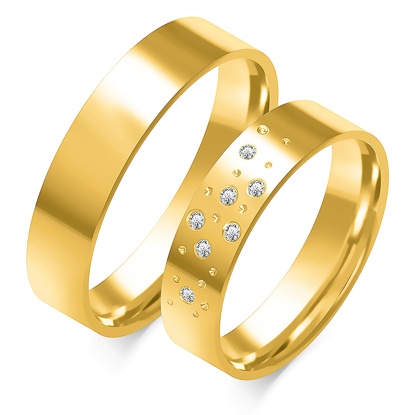 Wystaria 5.00 mm + 5.00 mm - 0,063 ct. Diamanten