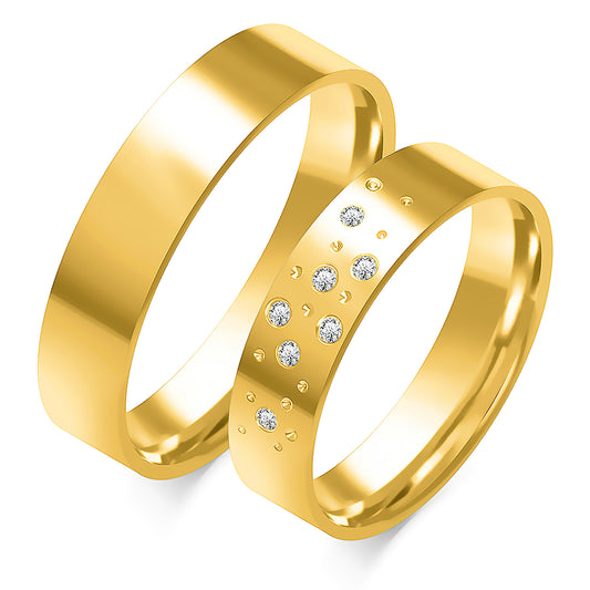 Wystaria 5.00 mm + 5.00 mm - 0,063 ct. Diamanten