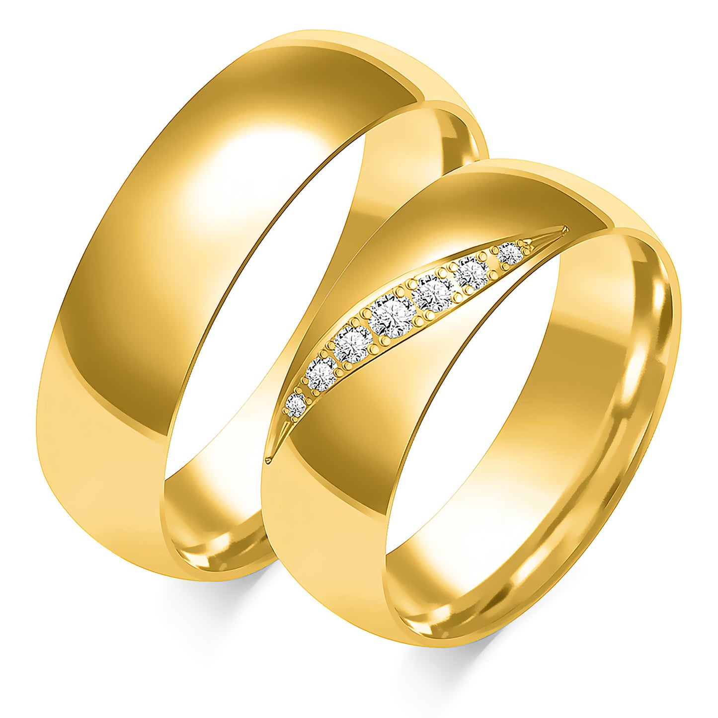 Xeloria 6.50 mm + 6.50 mm - 0,123 ct. Diamanten