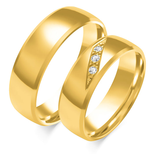 Carmelia 6.00 mm + 6.00 mm - 0,042 ct. Diamanten