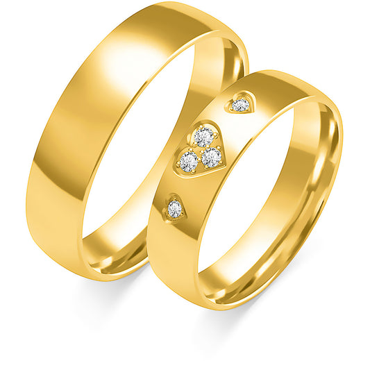 Eveloria 5.00 mm + 5.00 mm - 0,06 ct. Diamanten