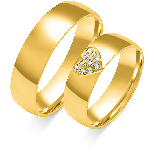 Felissia 6.00 mm + 6.00 mm - 0,09 ct. Diamanten