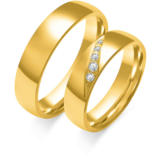 Gianelle 5.00 mm + 5.00 mm - 0,076 ct. Diamanten