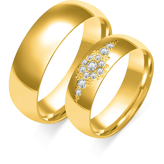 Halisse 6.00 mm + 6.00 mm - 0,167 ct. Diamanten