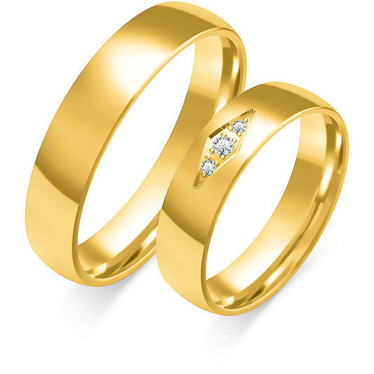 Isalisse 5.00 mm + 5.00 mm - 0,04 ct. Diamanten