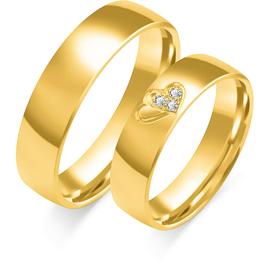 Melisandre 5.00 mm + 5.00 mm - 0,027 ct. Diamanten