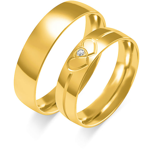 Oliviana 5.00 mm + 5.00 mm - 0,009 ct. Diamanten