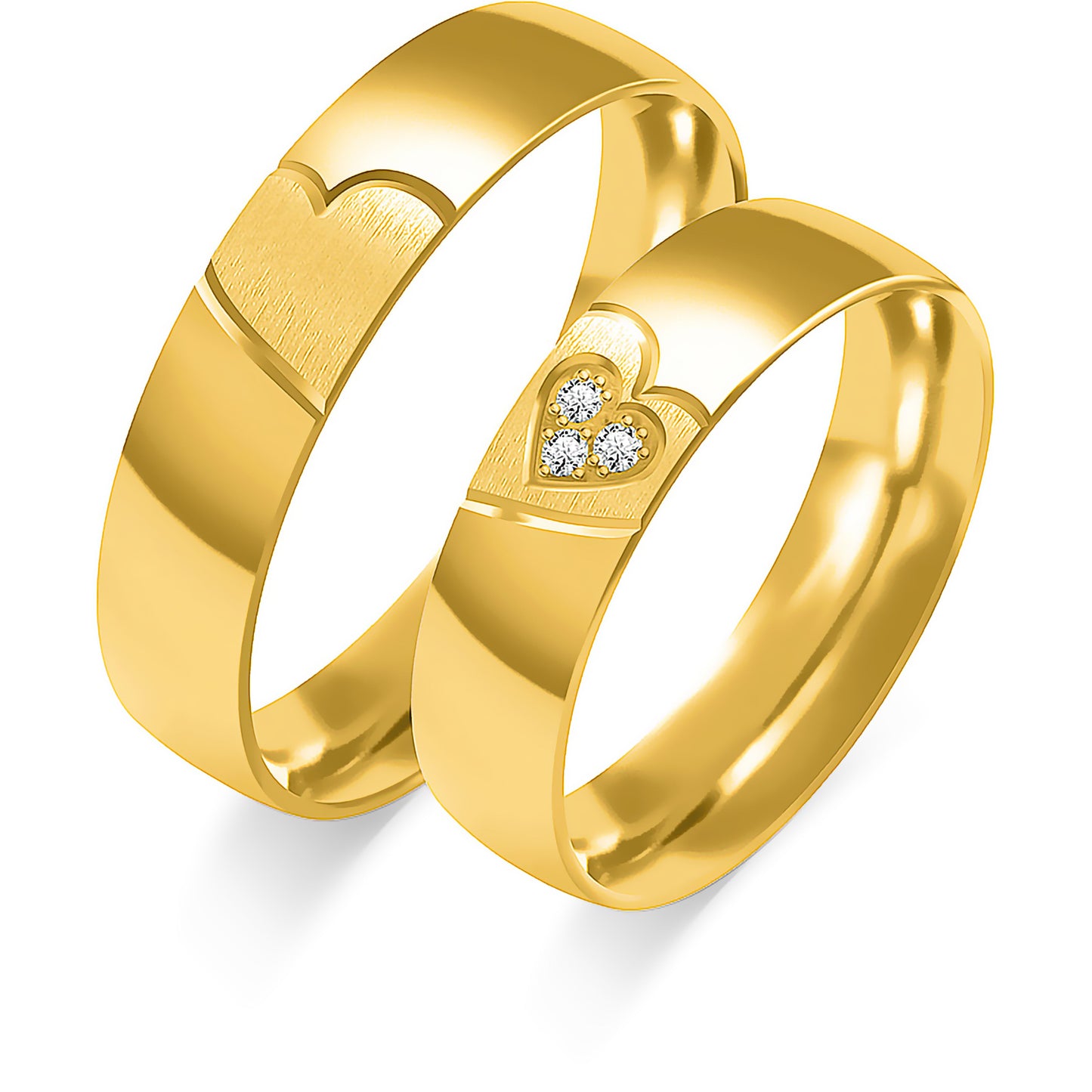 Seraphielle 5.00 mm + 5.00 mm - 0,027 ct. Diamanten