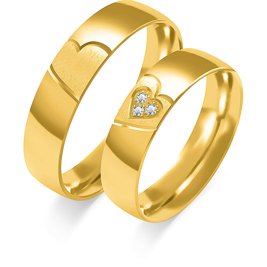 Seraphielle 5.00 mm + 5.00 mm - 0,027 ct. Diamanten